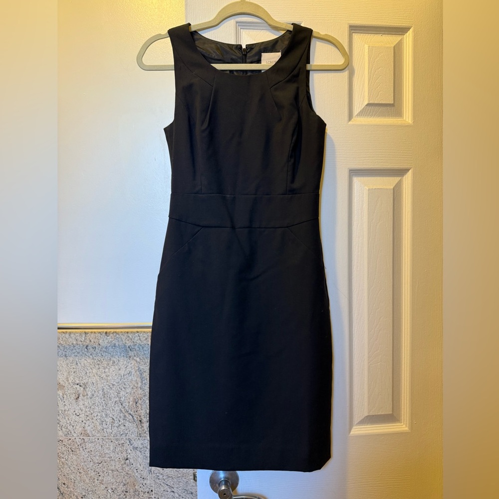 J Crew Suiting Black Dress